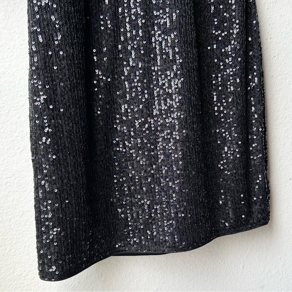 Camila Coelho Cassie Mini Sequin Dress in Black Sz M - Picture 7 of 16